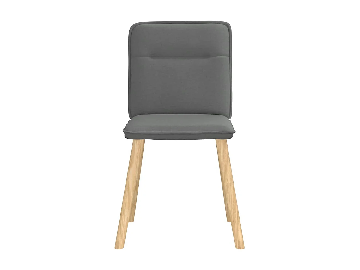 Chaises à manger lot de 6 gris foncé tissu