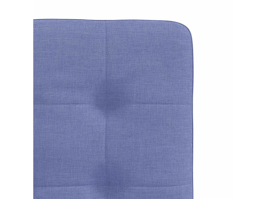 Sillas de comedor 6 unidades tela azul jeans