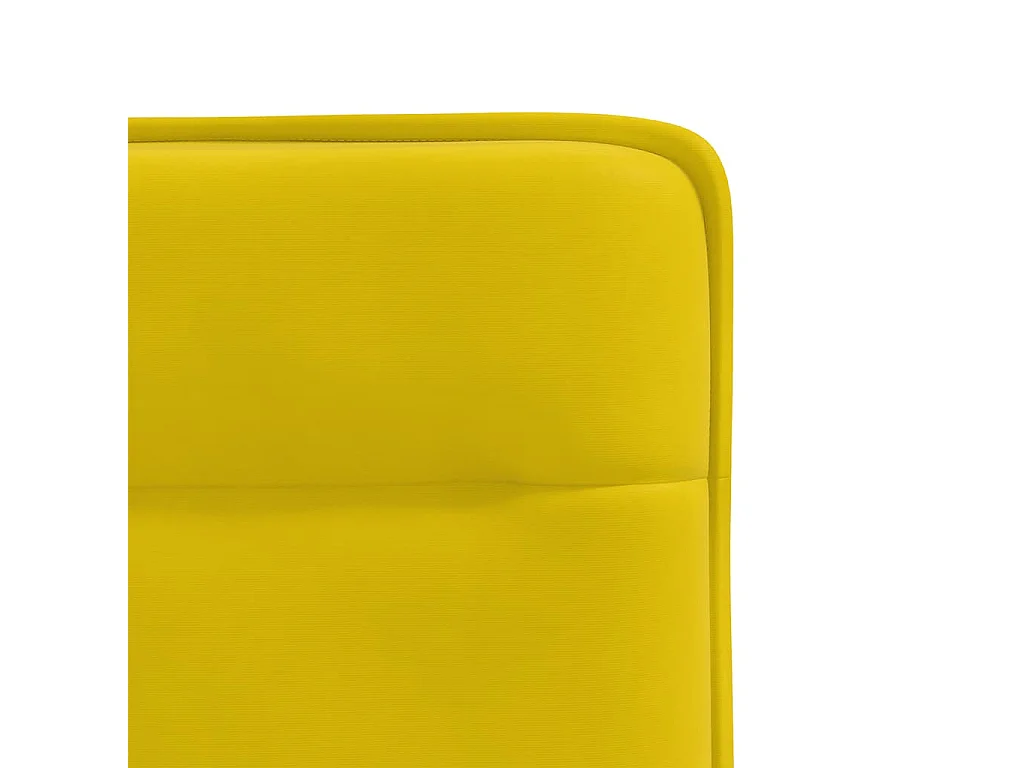 Chaises à manger lot de 6 jaune velours