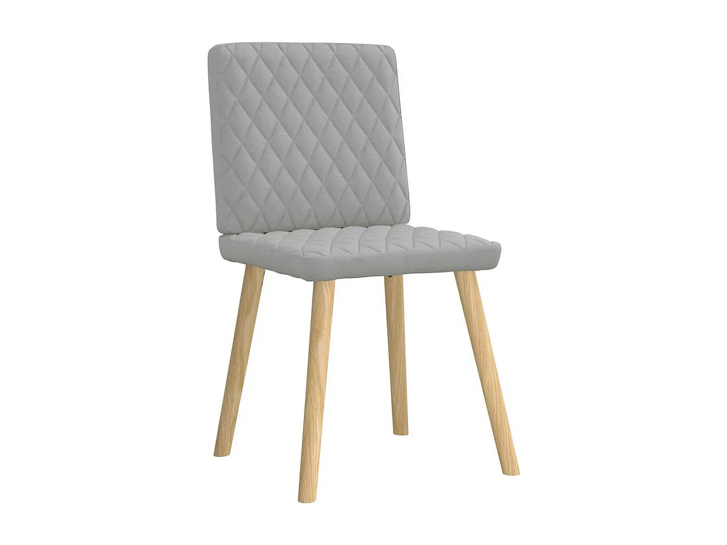 Eetkamerstoelen 6 st stof wolk grijs