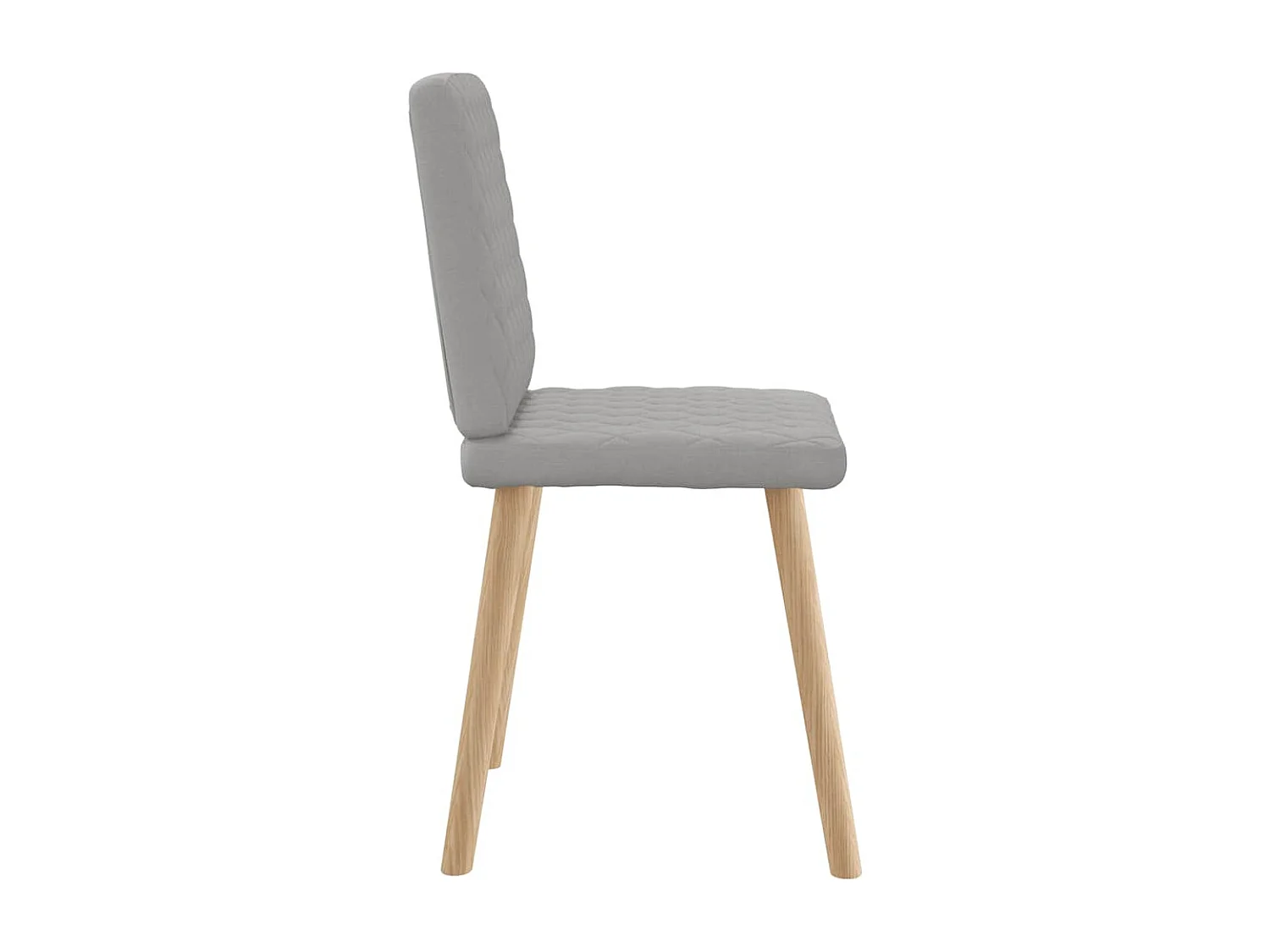 Eetkamerstoelen 6 st stof wolk grijs