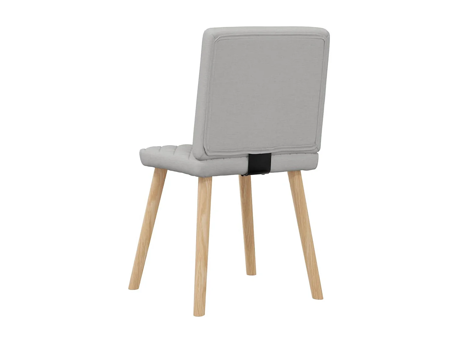 Eetkamerstoelen 6 st stof wolk grijs