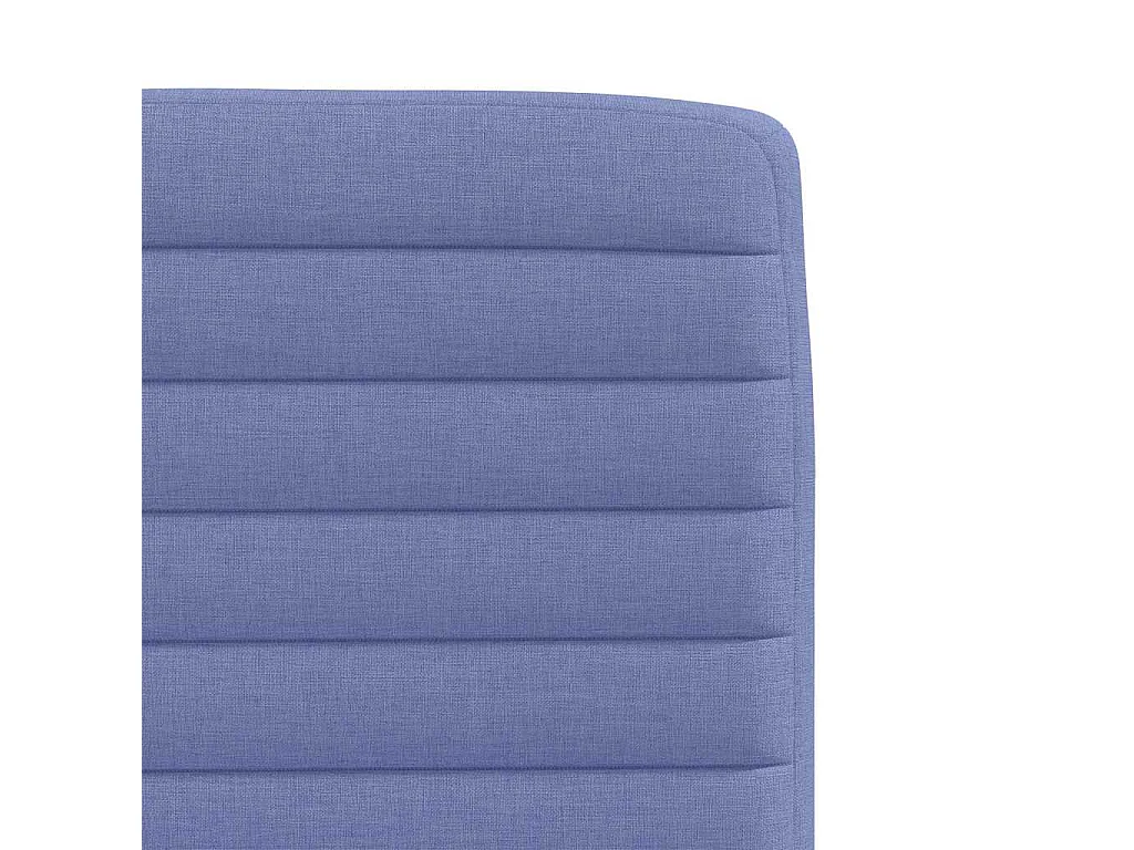 Eetkamerstoelen 6 st stof jeansblauw