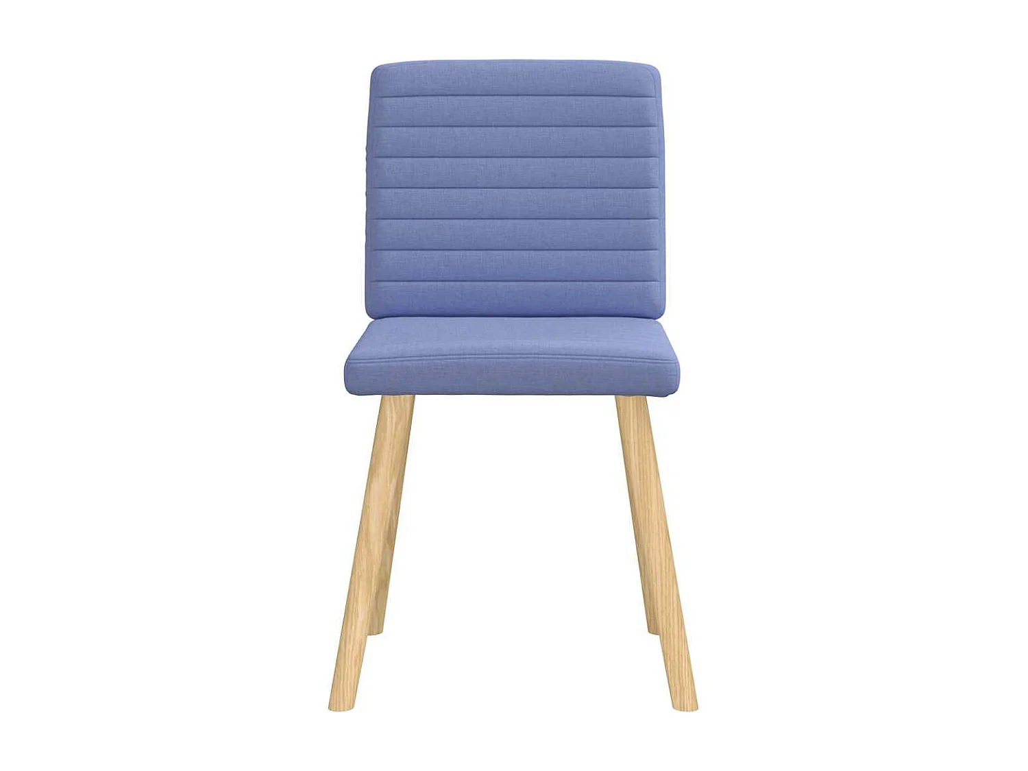 Chaises à manger lot de 6 bleu jean tissu