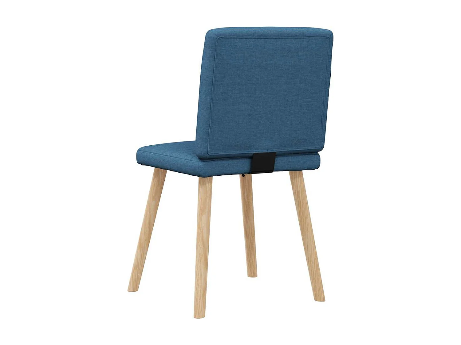 Chaises à manger lot de 6 bleu tissu