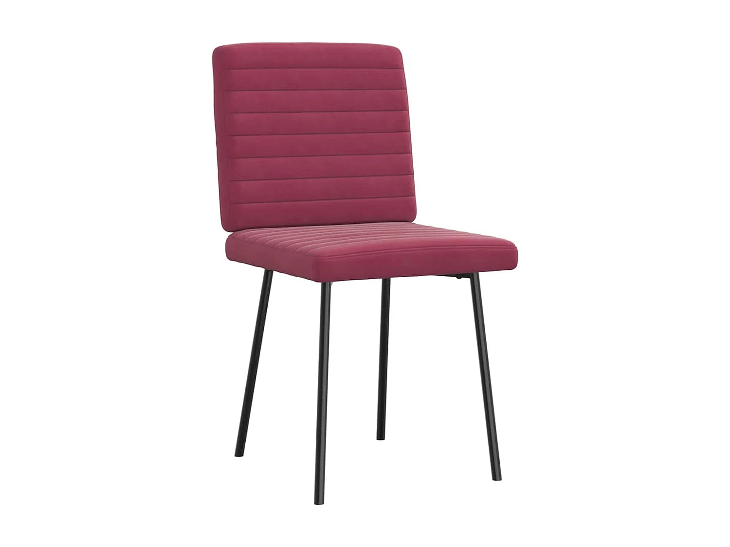 Sillas de comedor 6 unidades terciopelo rojo tinto