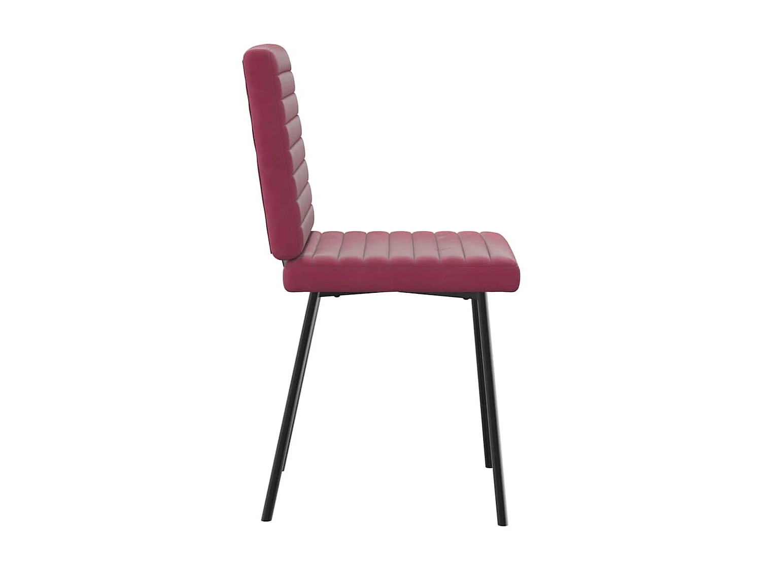 Sillas de comedor 6 unidades terciopelo rojo tinto