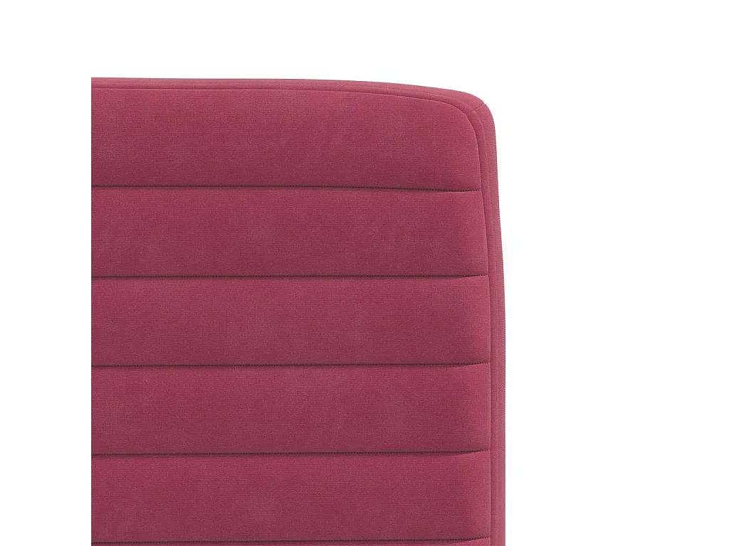 Sillas de comedor 6 unidades terciopelo rojo tinto