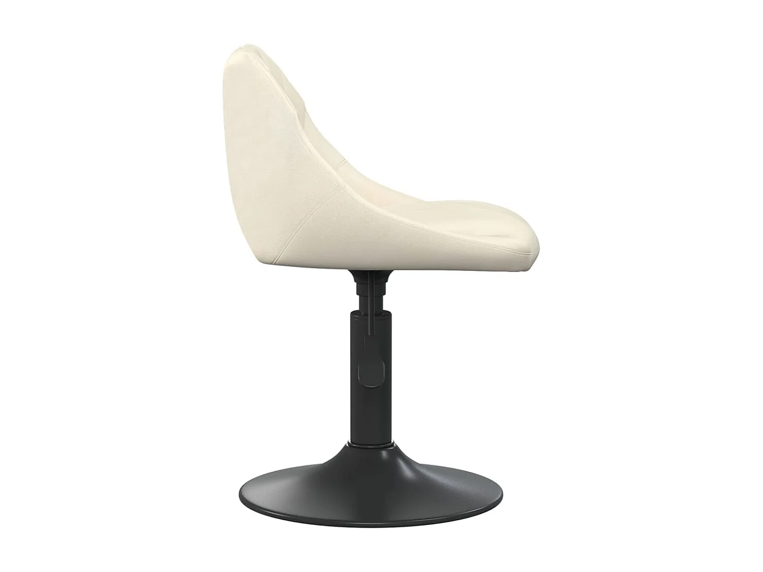 Chaises pivotantes à manger lot de 6 crème velours