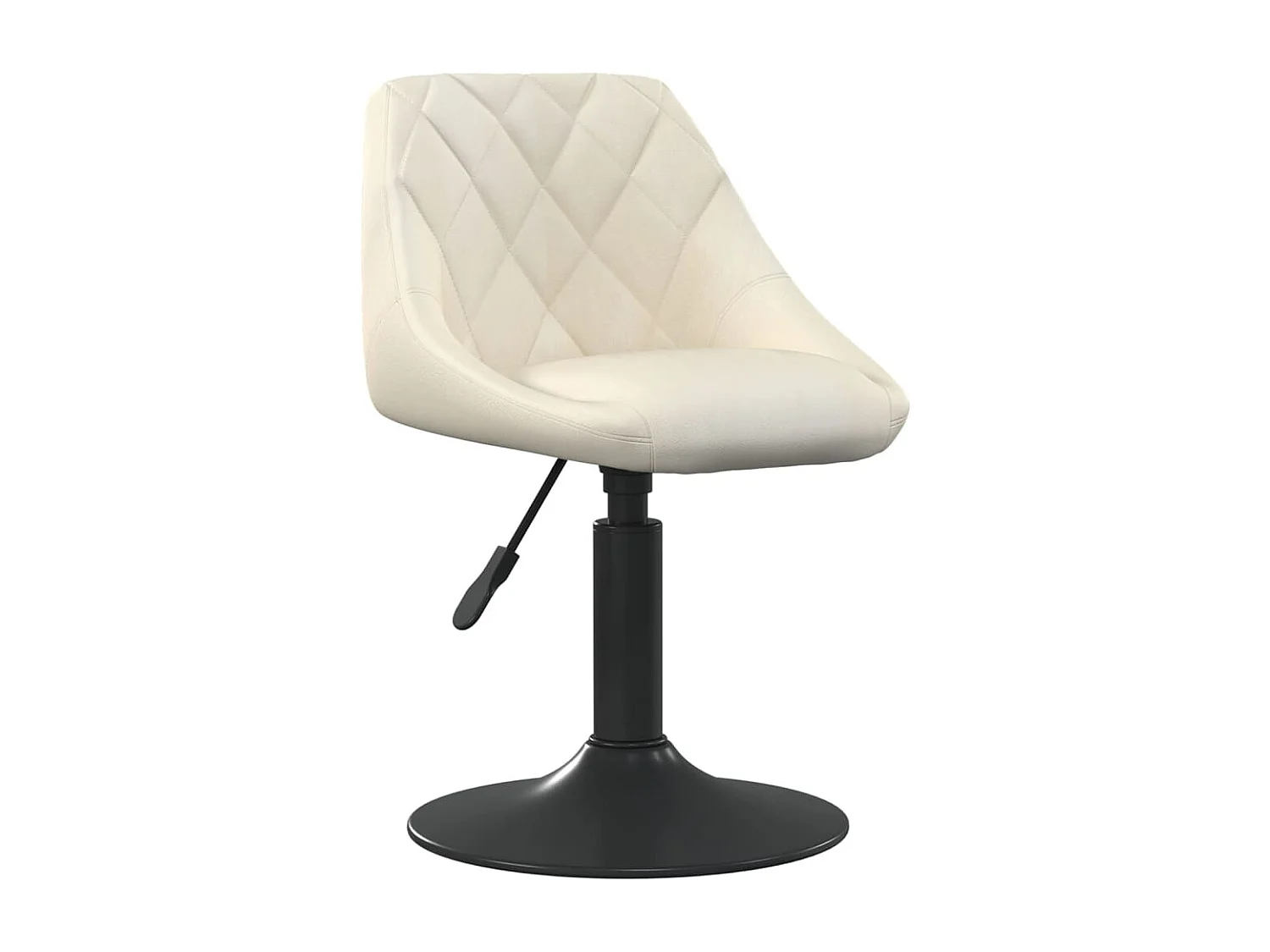 Chaises pivotantes à manger lot de 6 crème velours