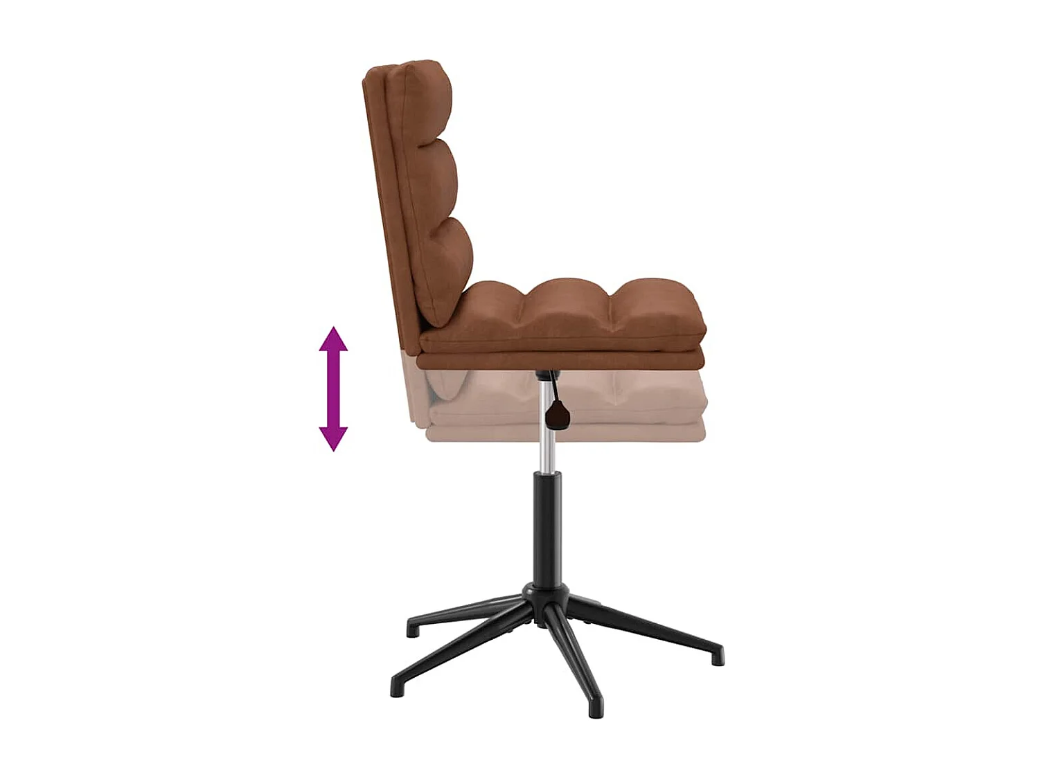 Eetkamerstoelen 6 st kunstleer bruin