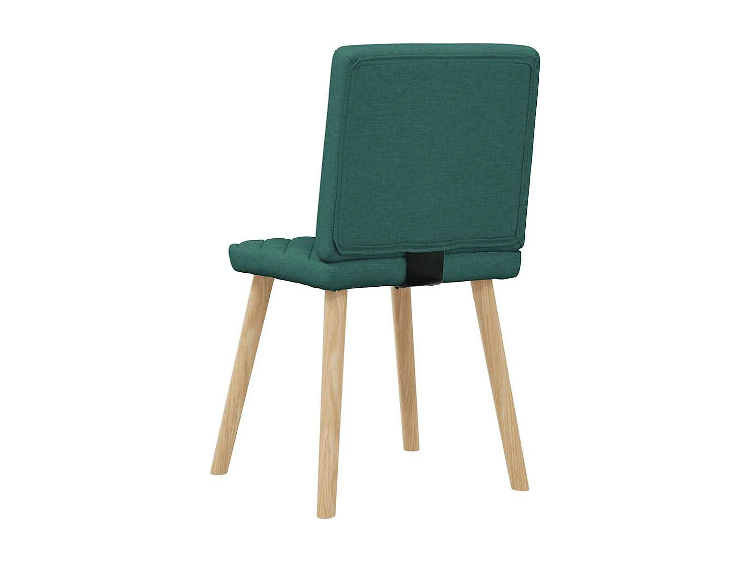 Chaises à manger lot de 6 vert foncé tissu