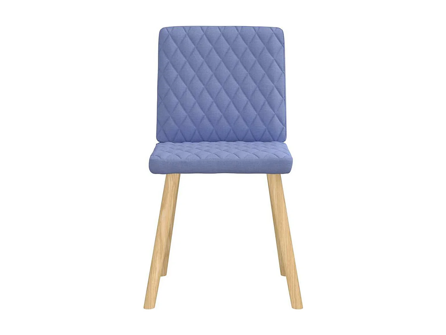 Chaises à manger lot de 6 bleu jean tissu