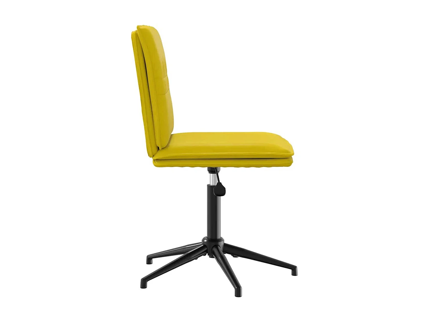 Cadeiras de jantar 6 peças veludo amarelo