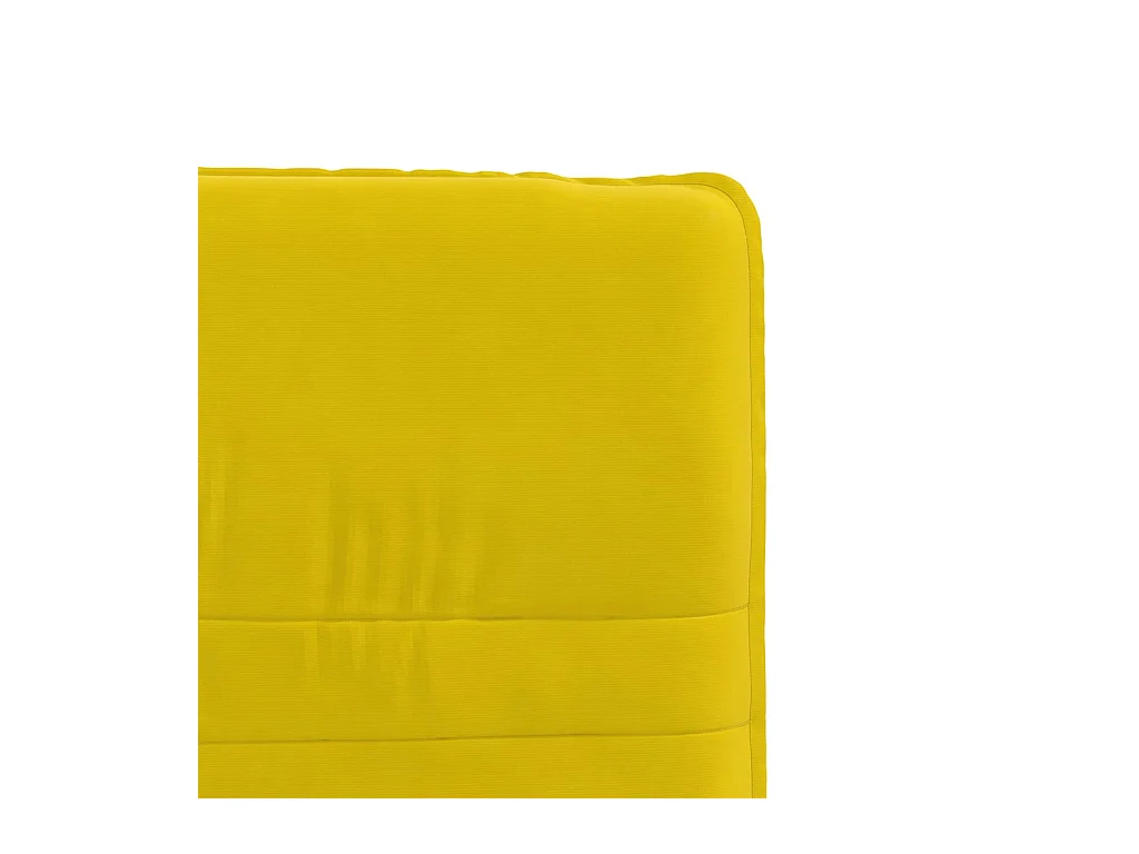 Chaises à manger lot de 6 jaune velours