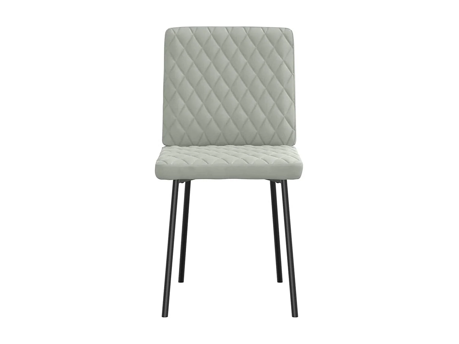 Eetkamerstoelen 6 stukkenfluweel lichtgrijs