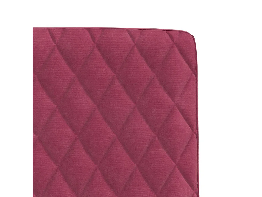 Chaises à manger lot de 6 rouge bordeaux velours