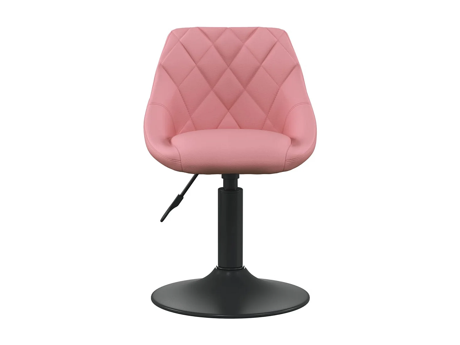 Eetkamerstoelen draaibaar 6 st fluweel roze