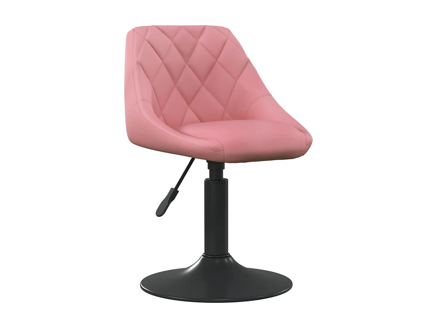 Chaises pivotantes à manger lot de 6 rose velours