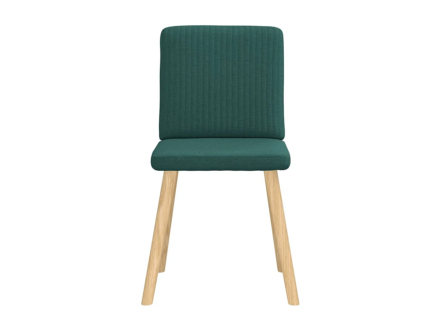 Sillas de comedor 6 unidades tela verde oscuro