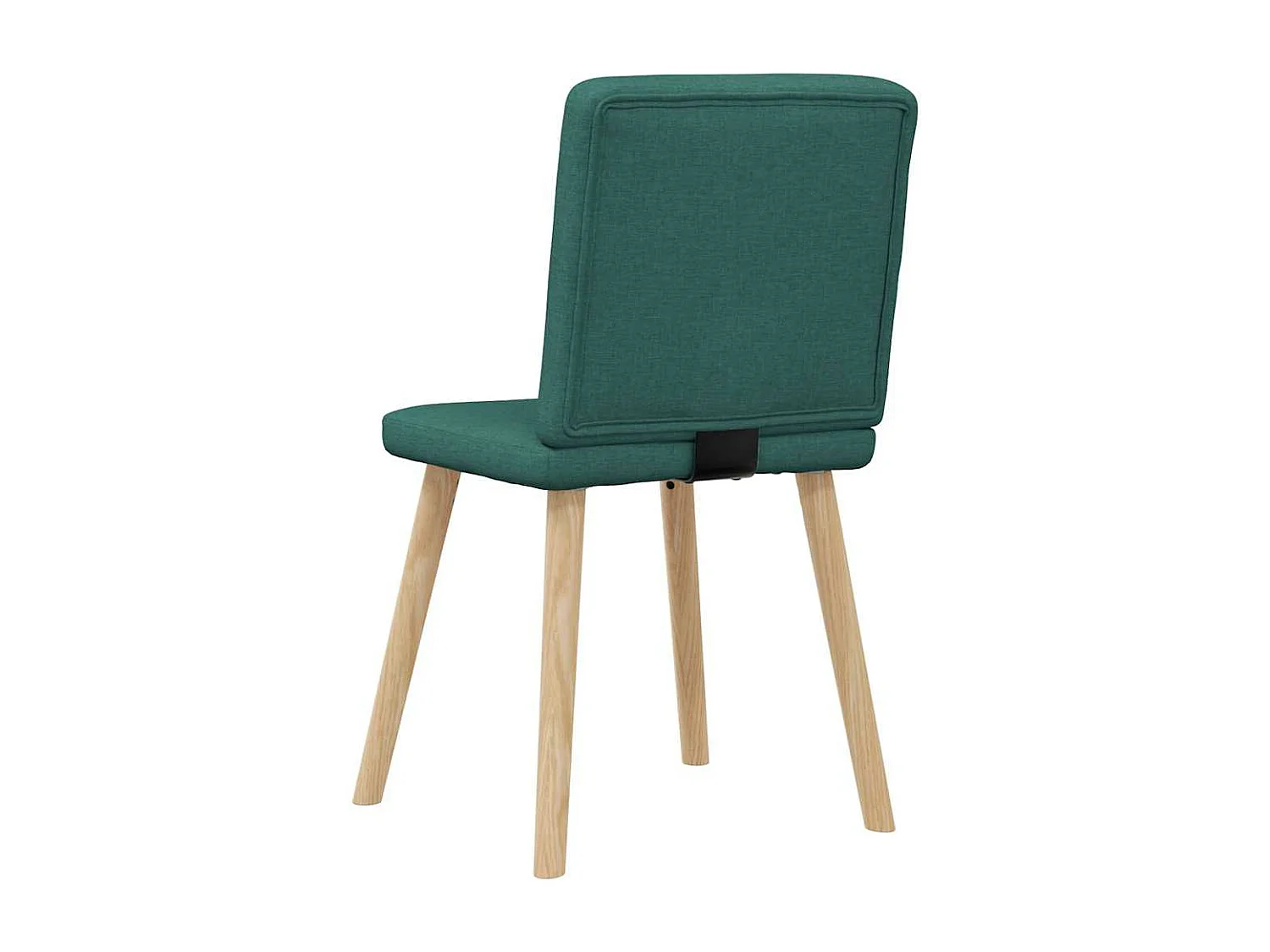 Chaises à manger lot de 6 vert foncé tissu