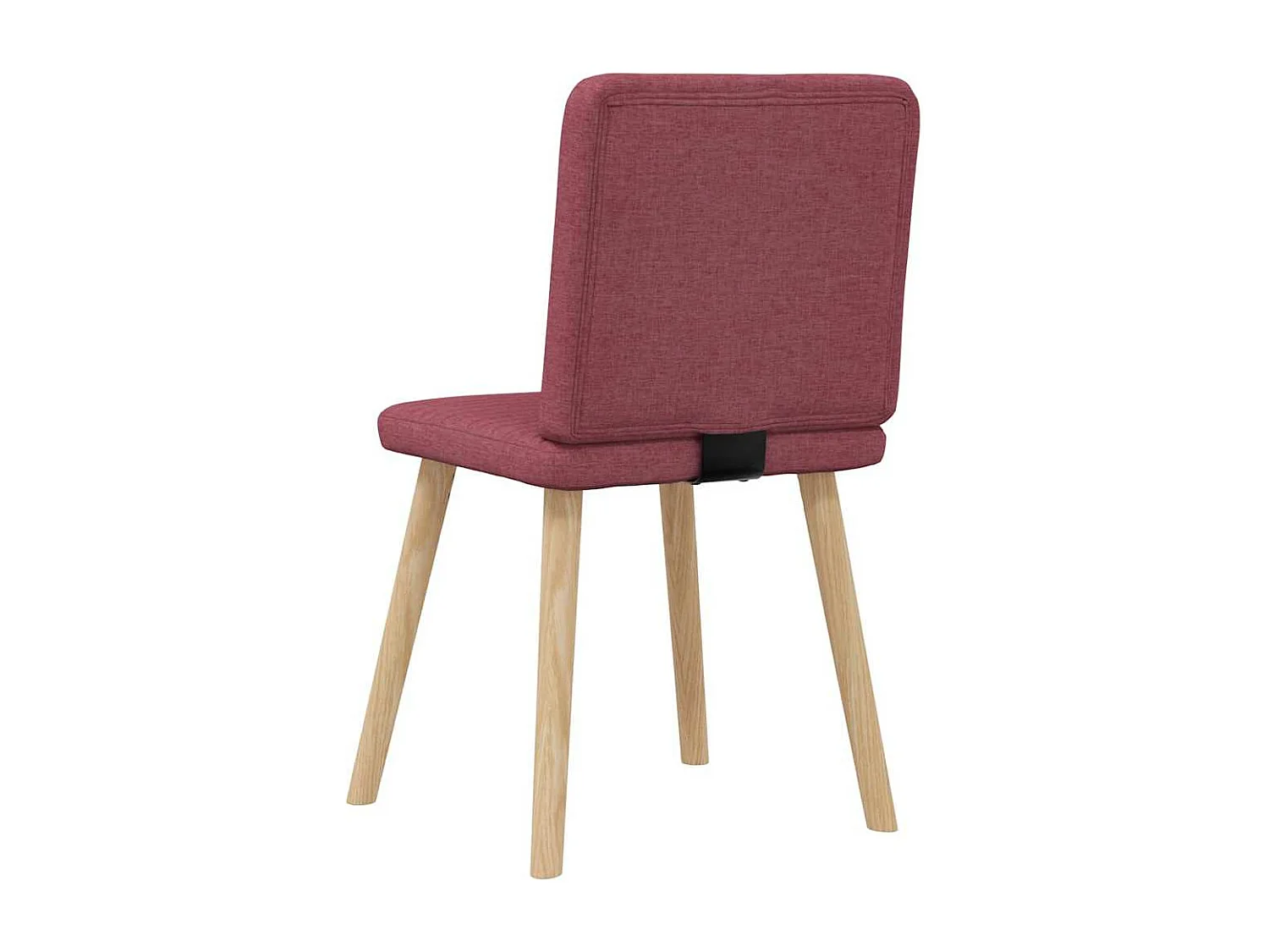 Chaises à manger lot de 6 rouge bordeaux tissu