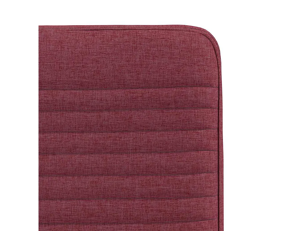 Chaises à manger lot de 6 rouge bordeaux tissu