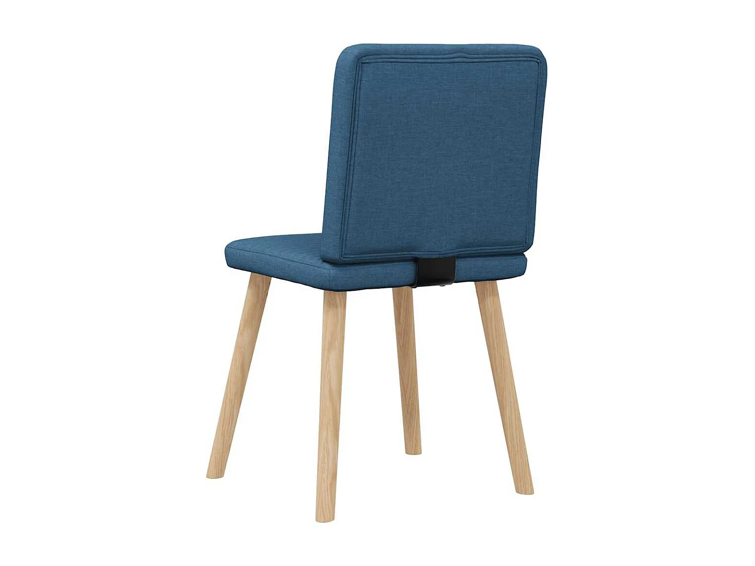 Chaises à manger lot de 6 bleu tissu