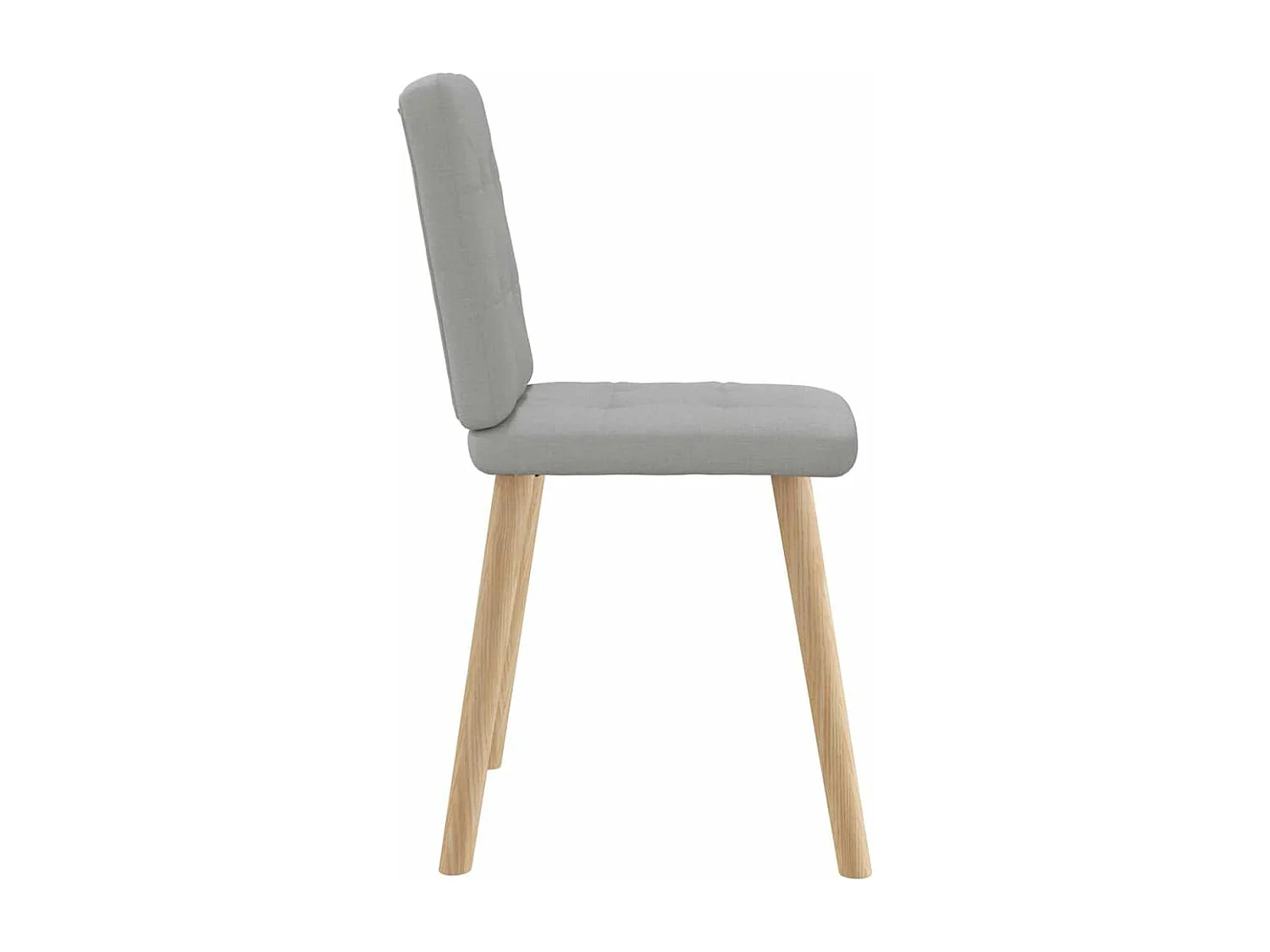Eetkamerstoelen 6 st stof wolk grijs
