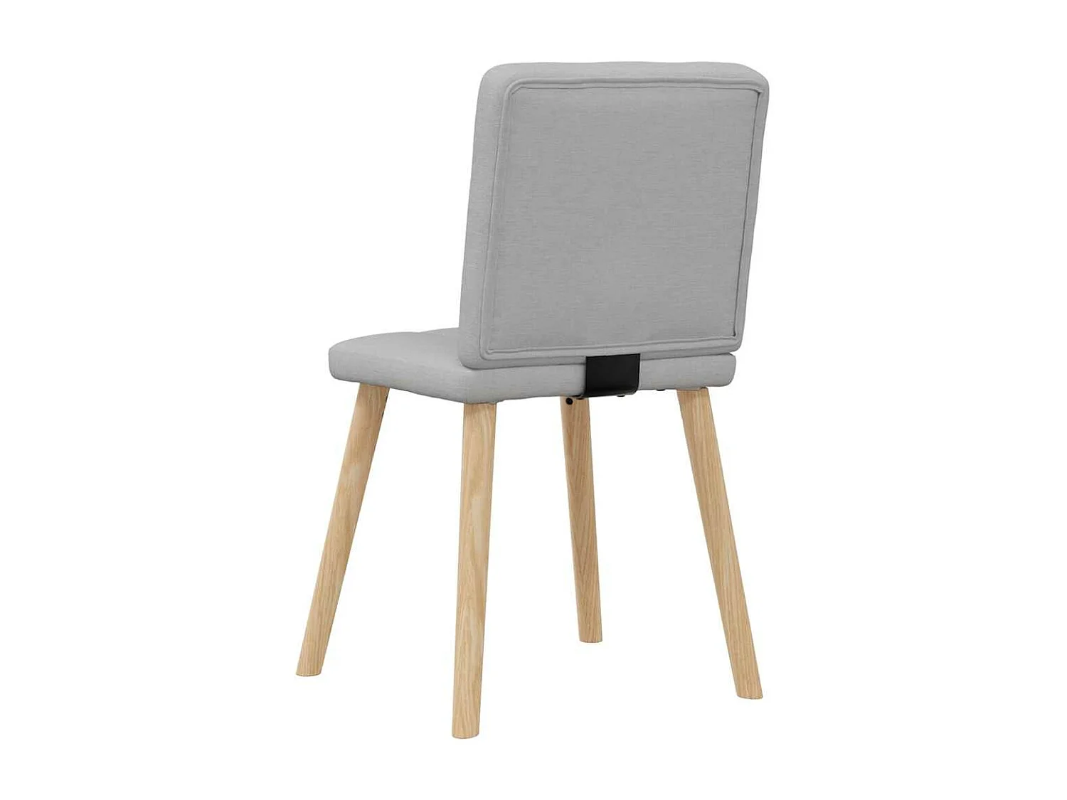 Eetkamerstoelen 6 st stof wolk grijs