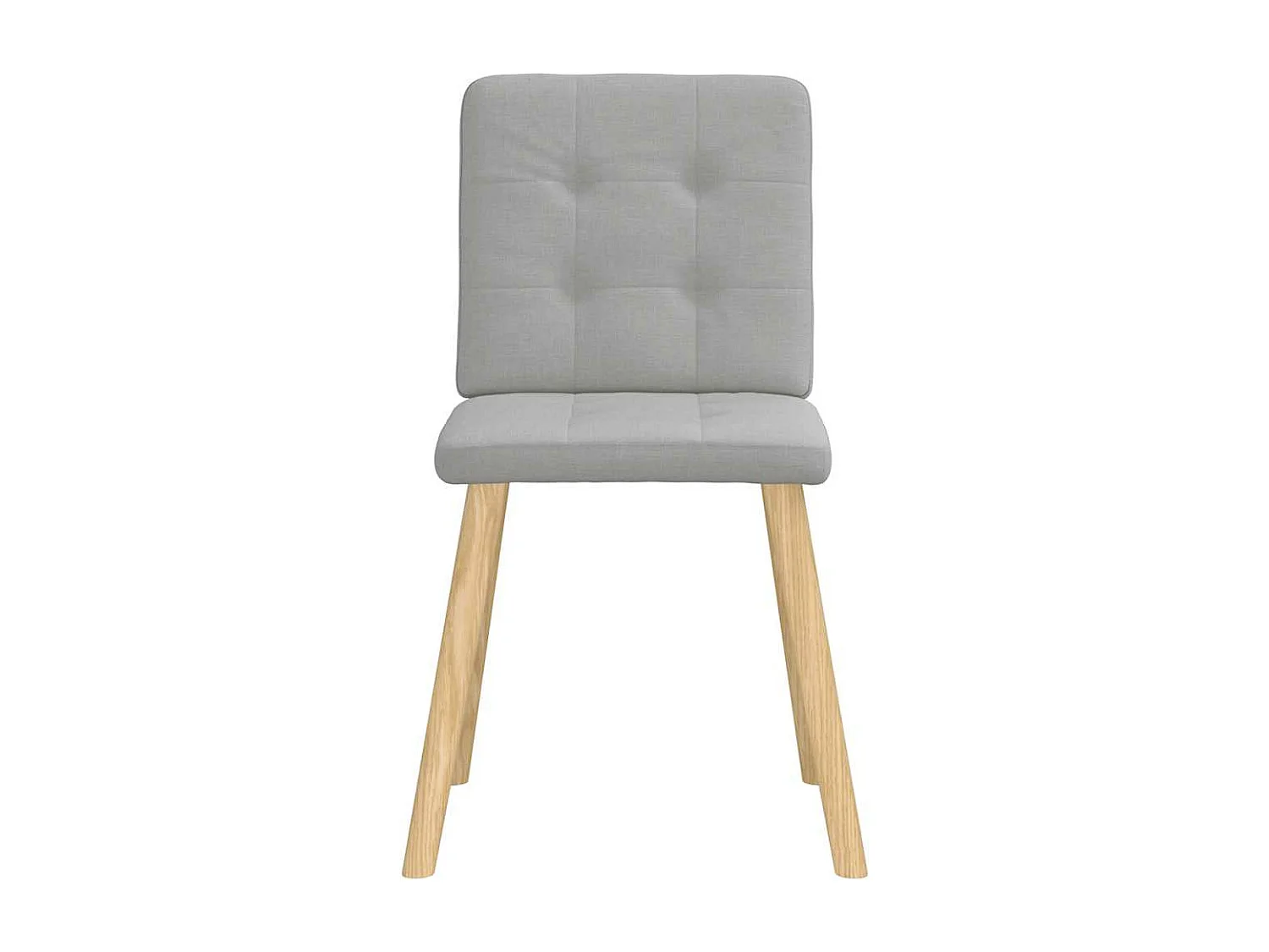 Chaises à manger lot de 6 gris nuage tissu