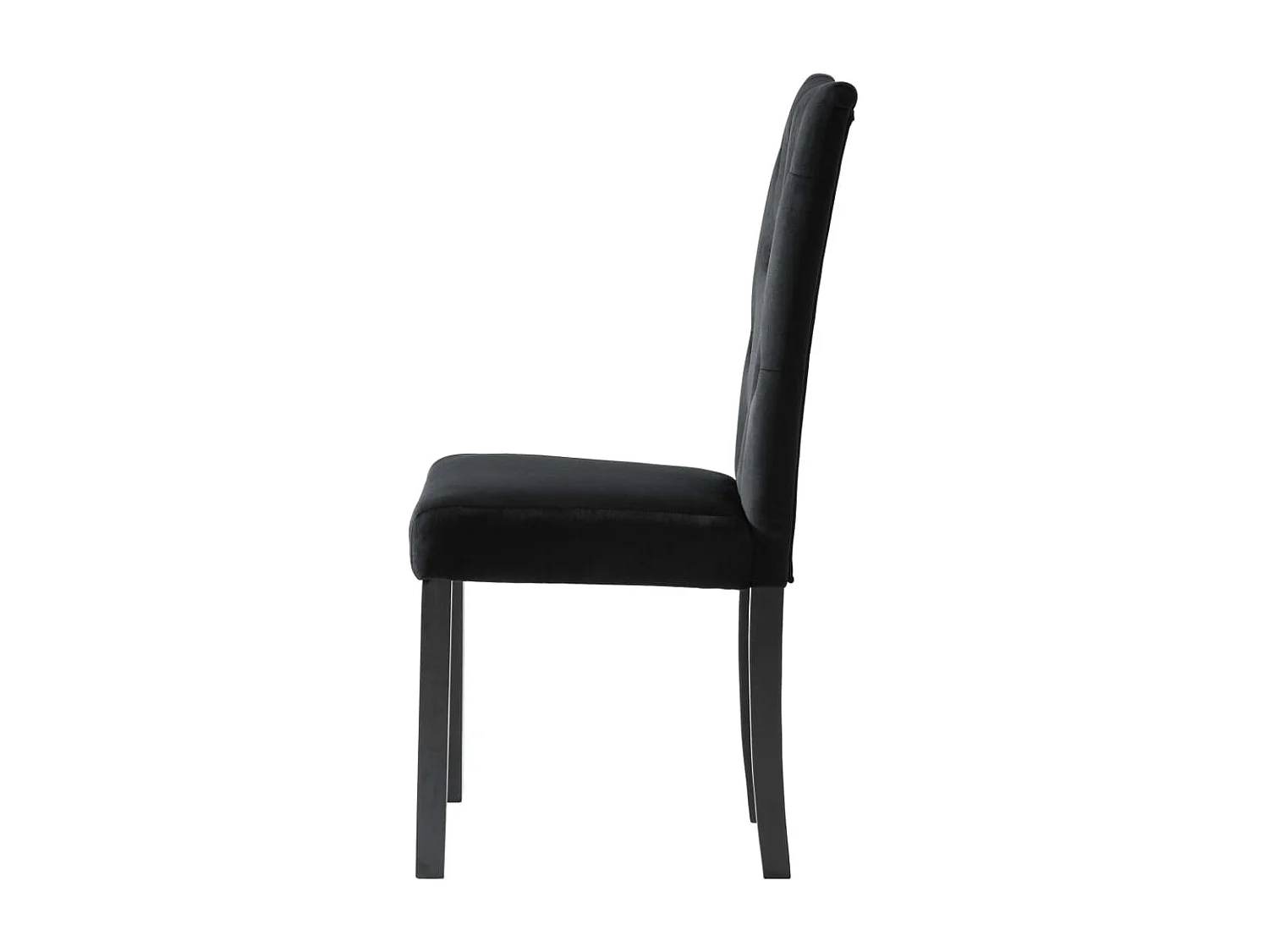 Cadeiras de jantar 6 peças veludo preto