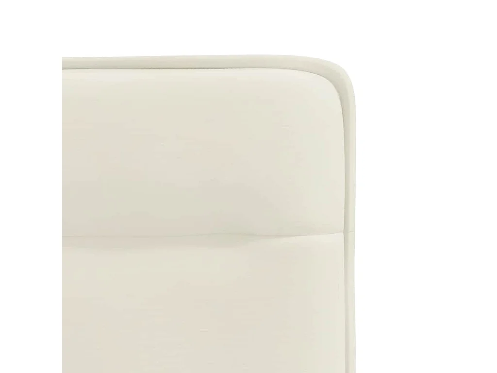 Chaises à manger lot de 6 crème velours