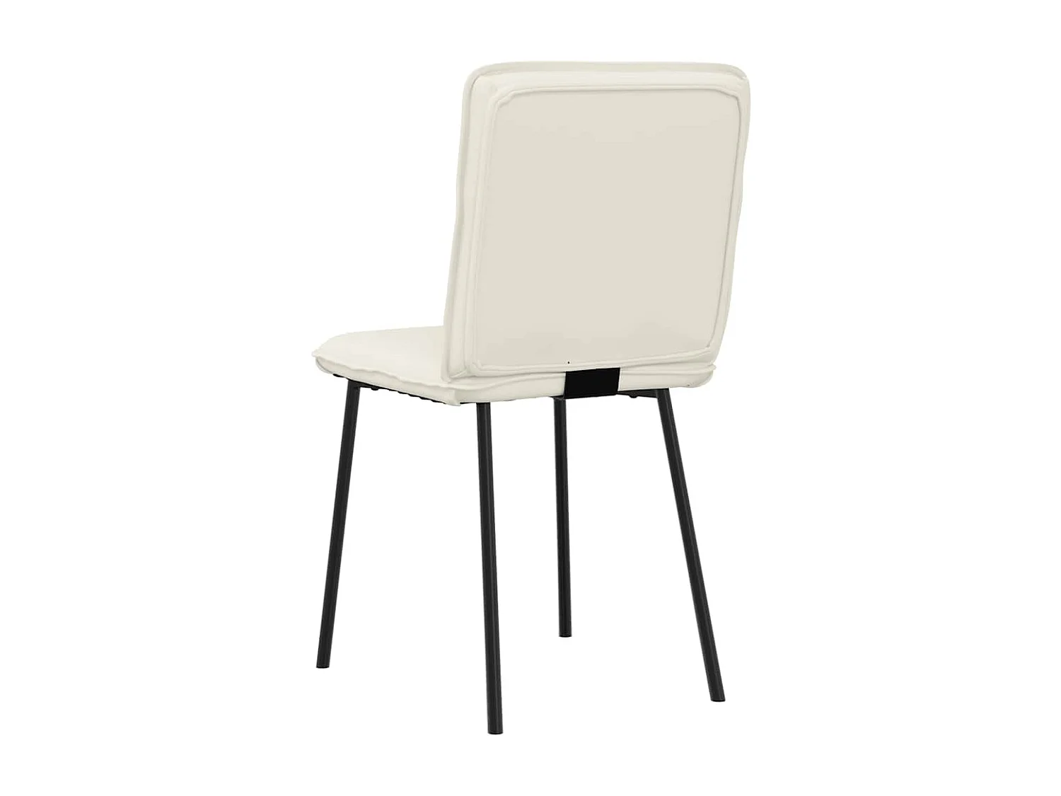 Eetkamerstoelen 6 st fluweel crèmekleurig