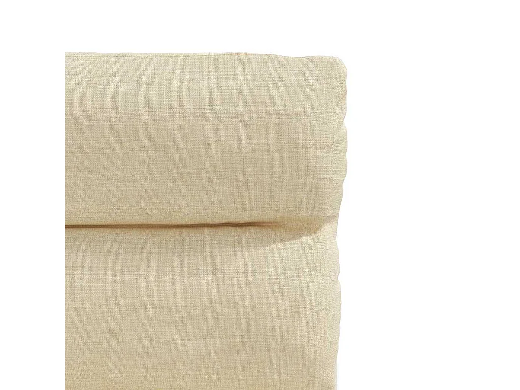 Chaises à manger lot de 6 crème tissu