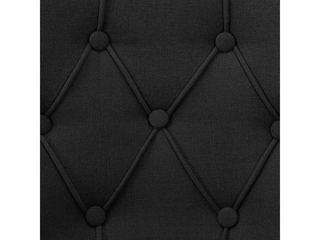 Sillas de comedor 6 unidades tela negras