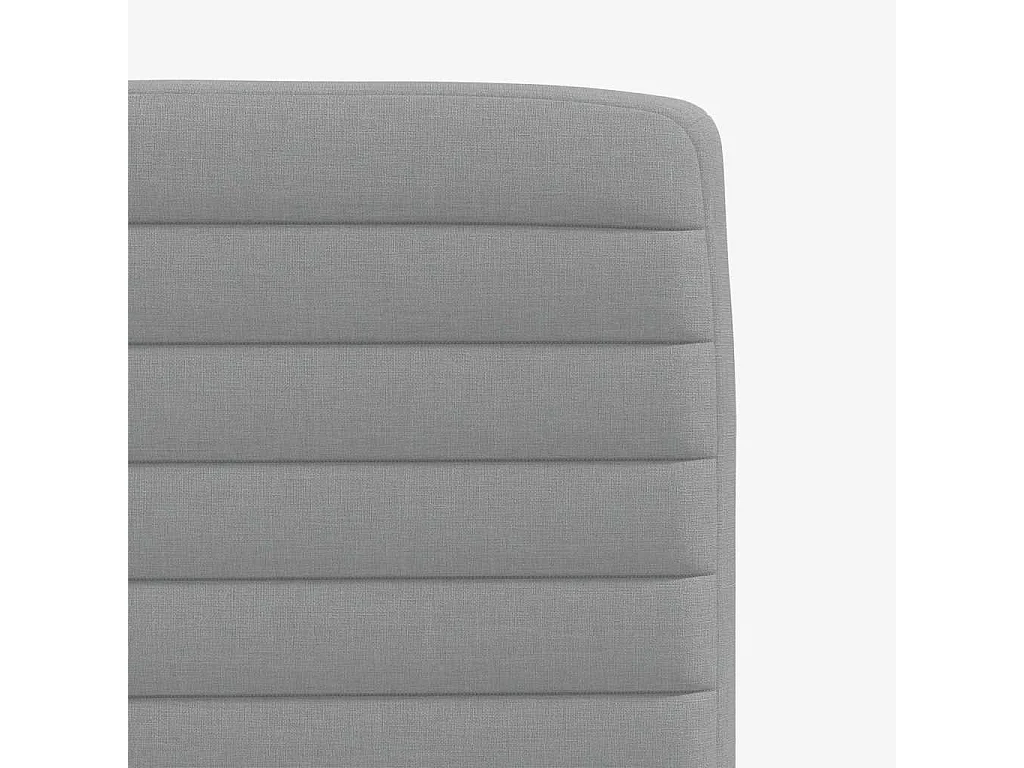 Sillas de comedor 6 unidades de tela gris claro