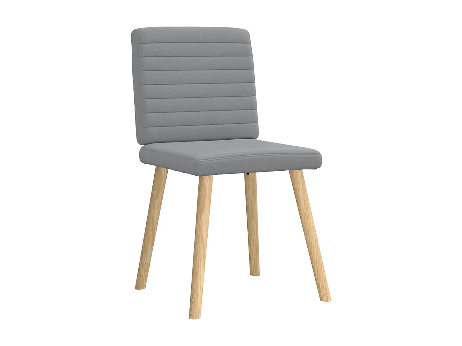 Chaises à manger lot de 6 gris clair tissu