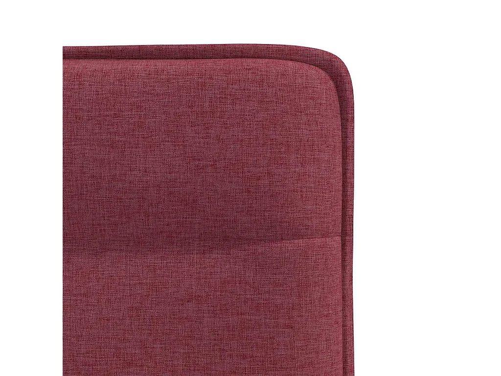 Chaises à manger lot de 6 rouge bordeaux tissu