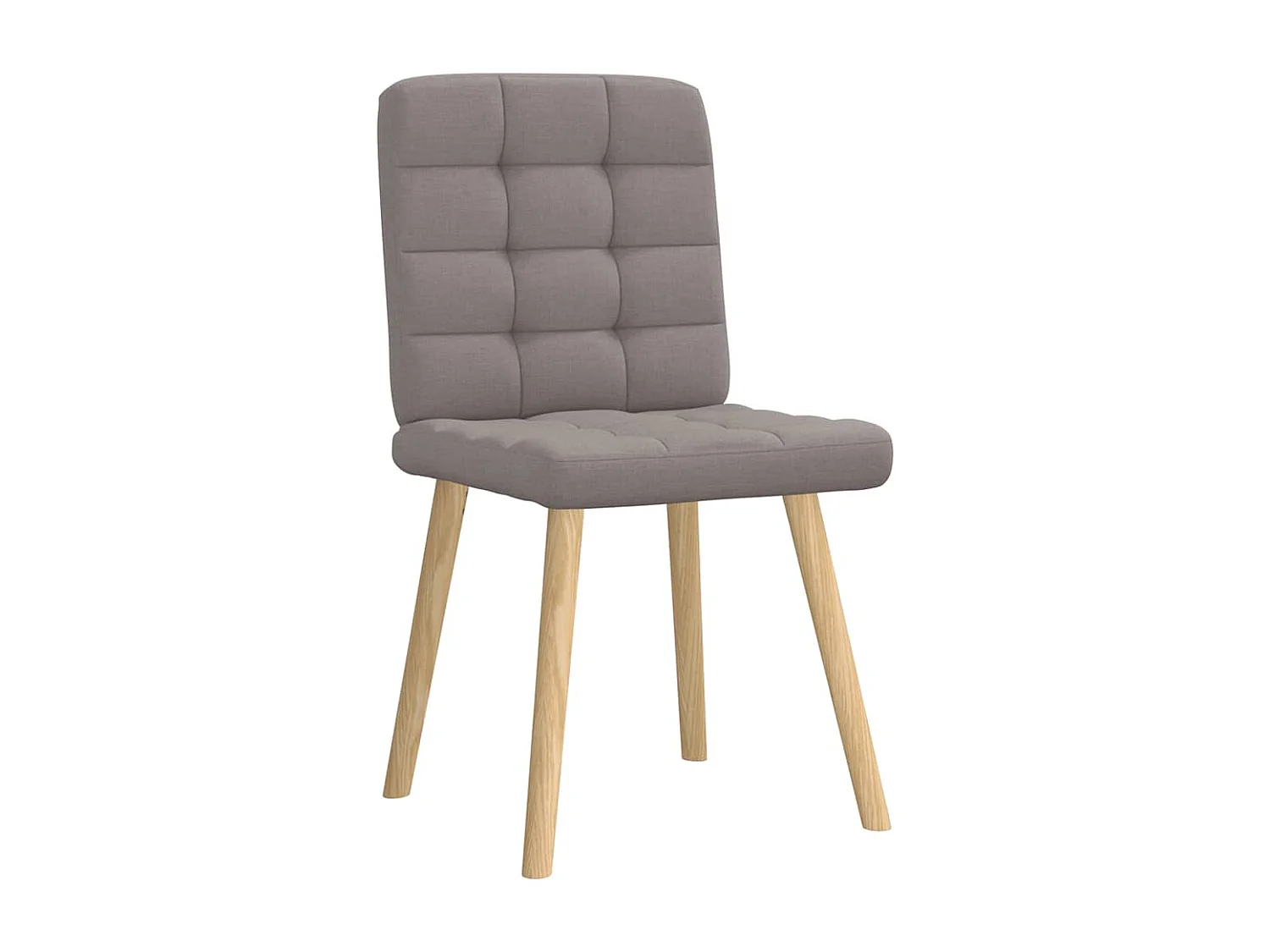 Chaises à manger lot de 6 taupe tissu