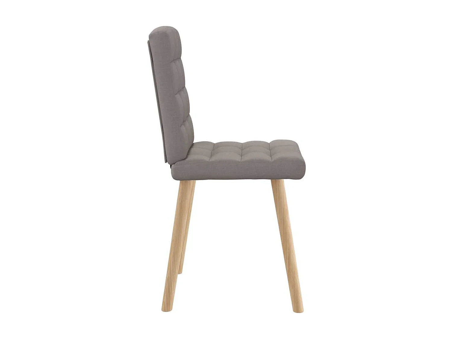 Chaises à manger lot de 6 taupe tissu