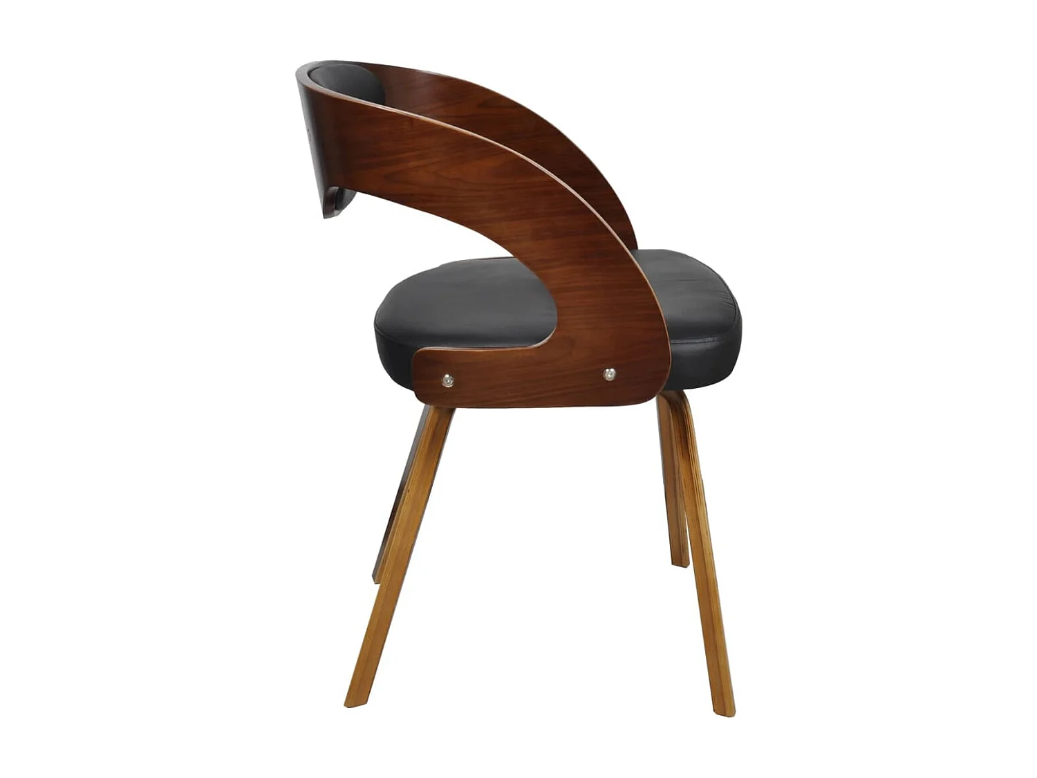 Eetkamerstoelen 6 st kunstleer bruin