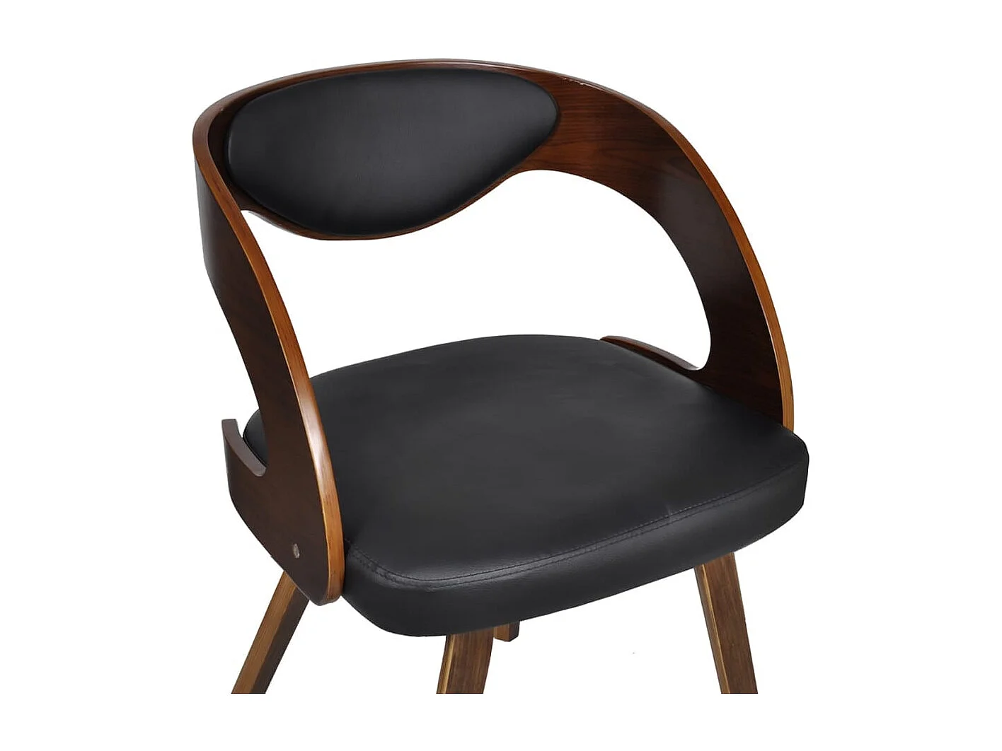 Eetkamerstoelen 6 st kunstleer bruin