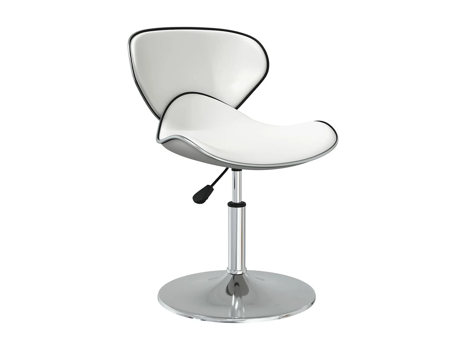 Sillas de comedor 6 unidades cuero sintético blanco