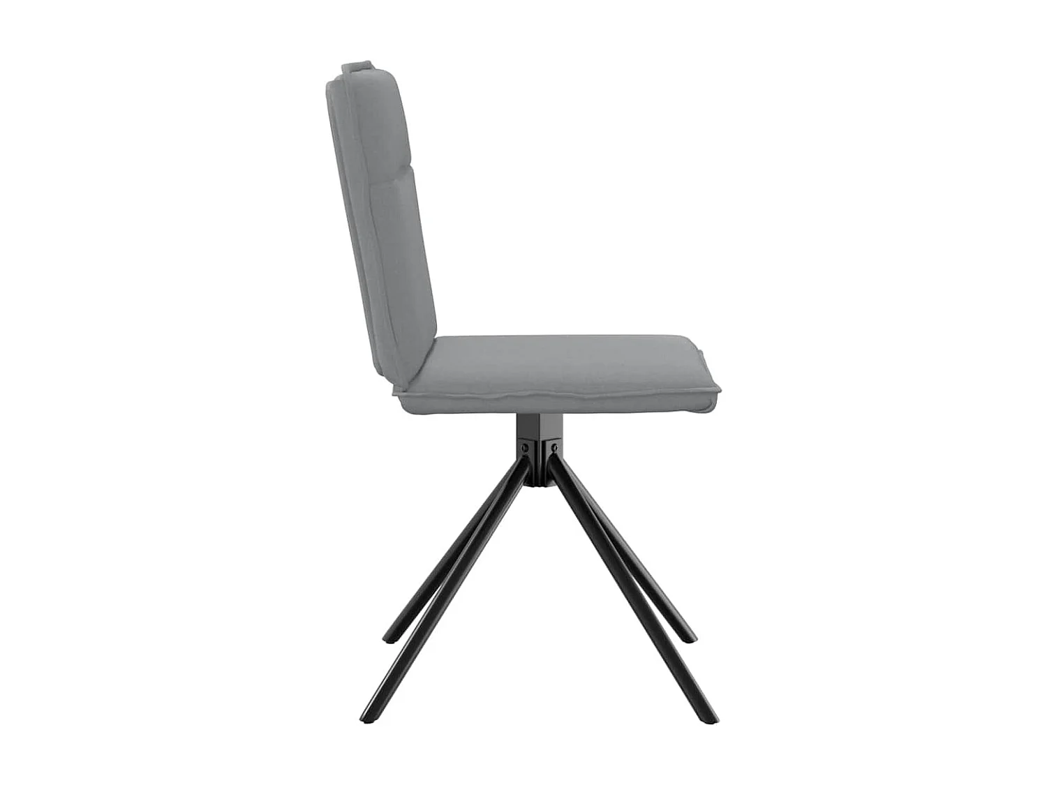 Chaises à manger lot de 6 gris clair tissu