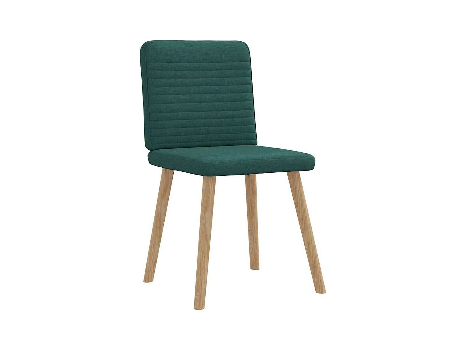 Sillas de comedor 6 unidades tela verde oscuro