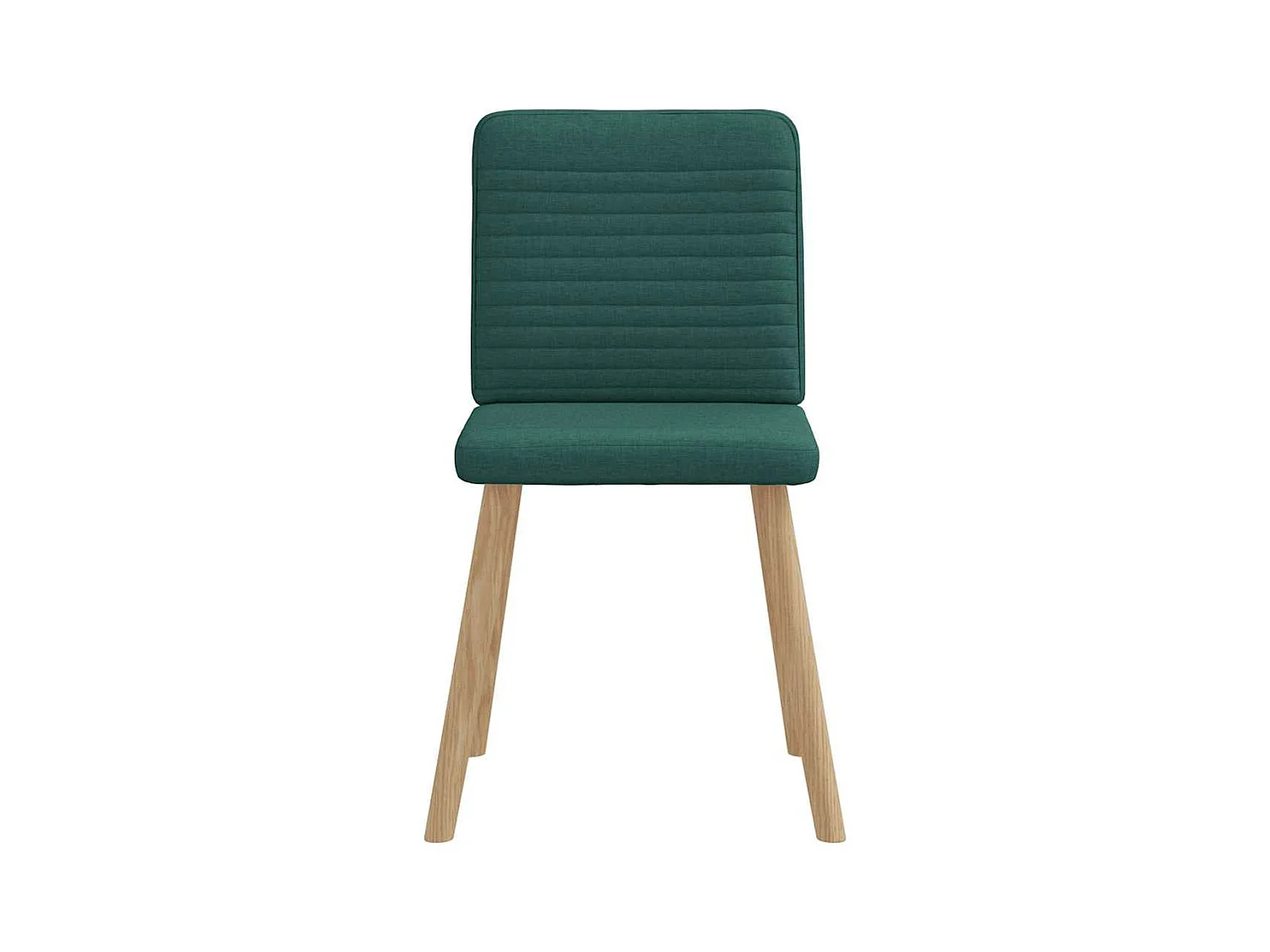 Sillas de comedor 6 unidades tela verde oscuro