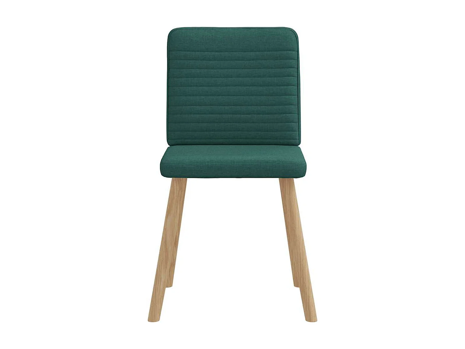 Chaises à manger lot de 6 vert foncé tissu