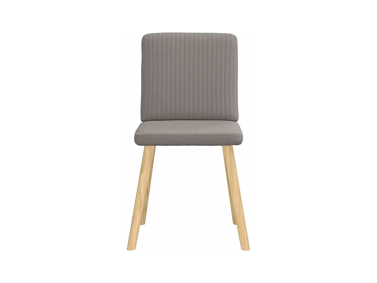 Chaises à manger lot de 6 taupe tissu