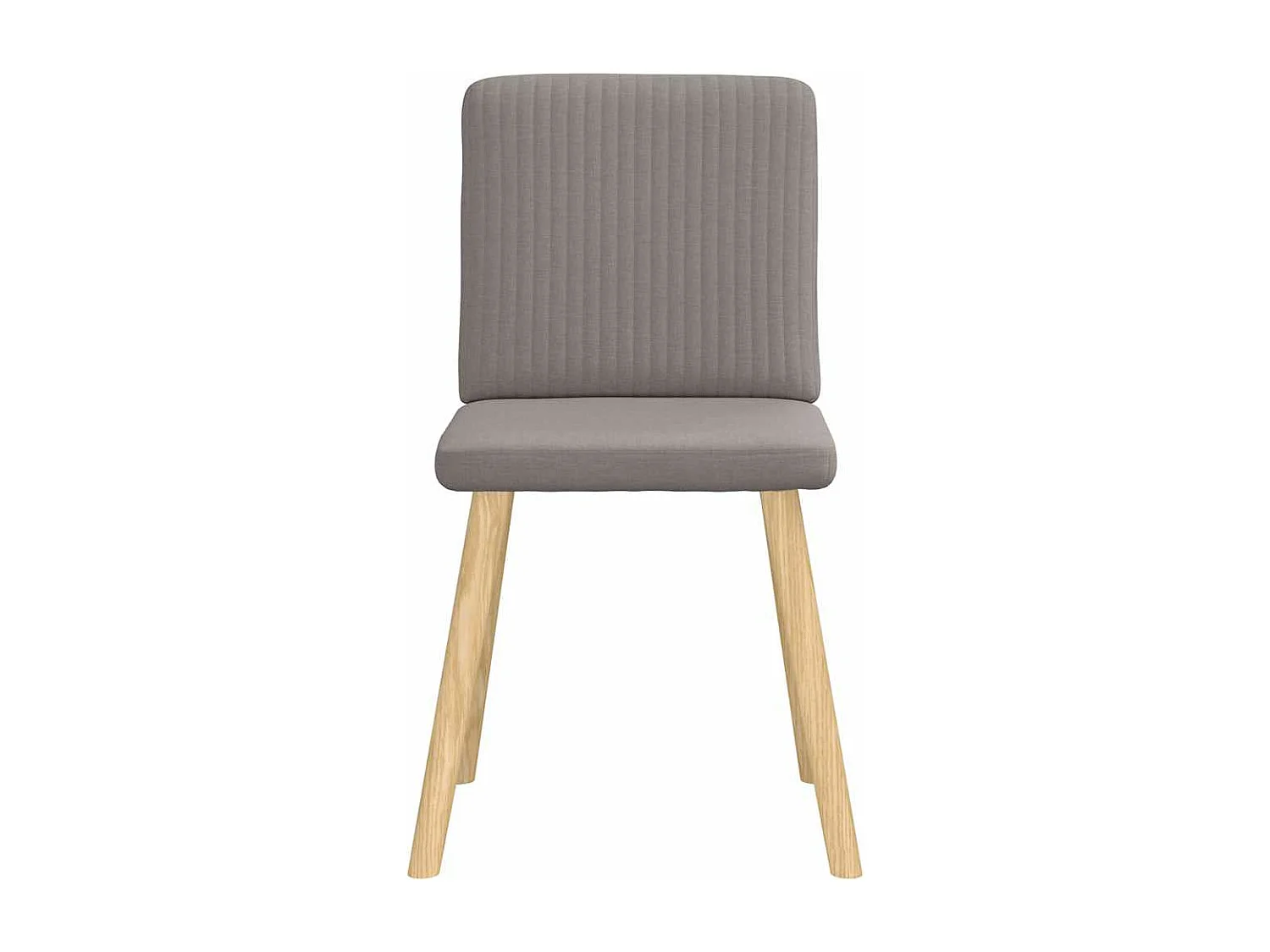 Chaises à manger lot de 6 taupe tissu